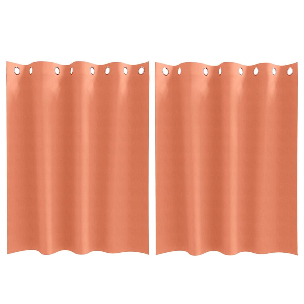 Zavjese za blackout s prstenovima 2 pcs Terakota 140 x 140 cm