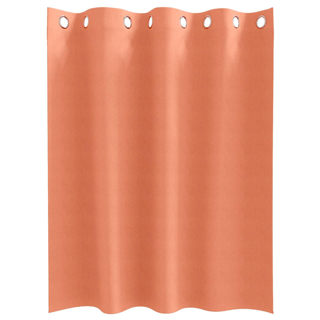 Zavjese za blackout s prstenovima 2 pcs Terakota 140 x 140 cm