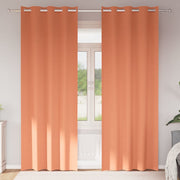Zavjese za blackout s prstenovima 2 pcs Terakota 245 x 140 cm