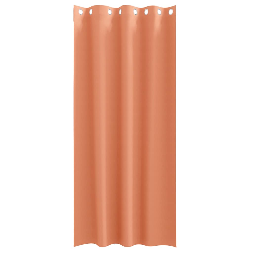 Zavjese za blackout s prstenovima 2 pcs Terakota 260 x 140 cm