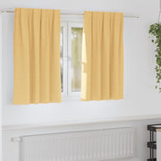 Zavjese za blackout s prstenovima 2 pcs Bež 140 x 140 cm