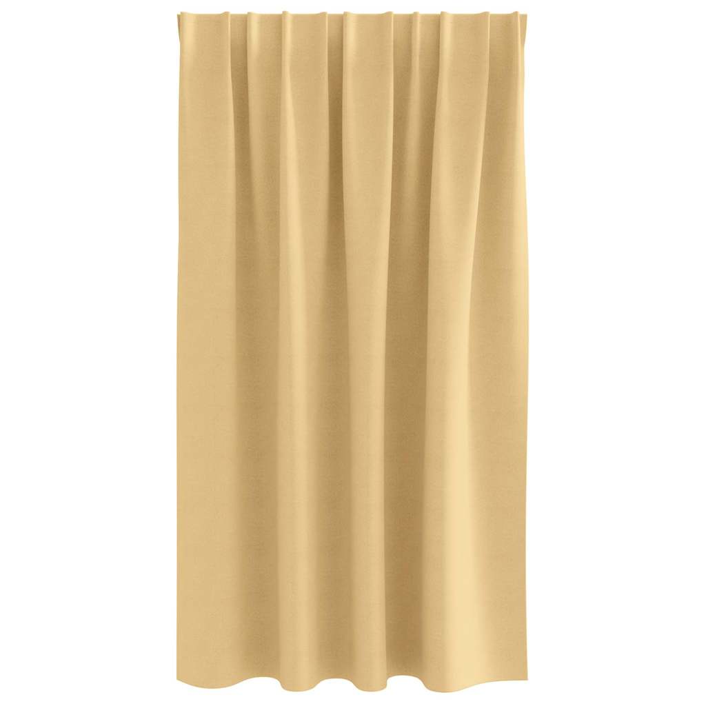 Zavjese za blackout s prstenovima 2 pcs Bež 140 x 140 cm
