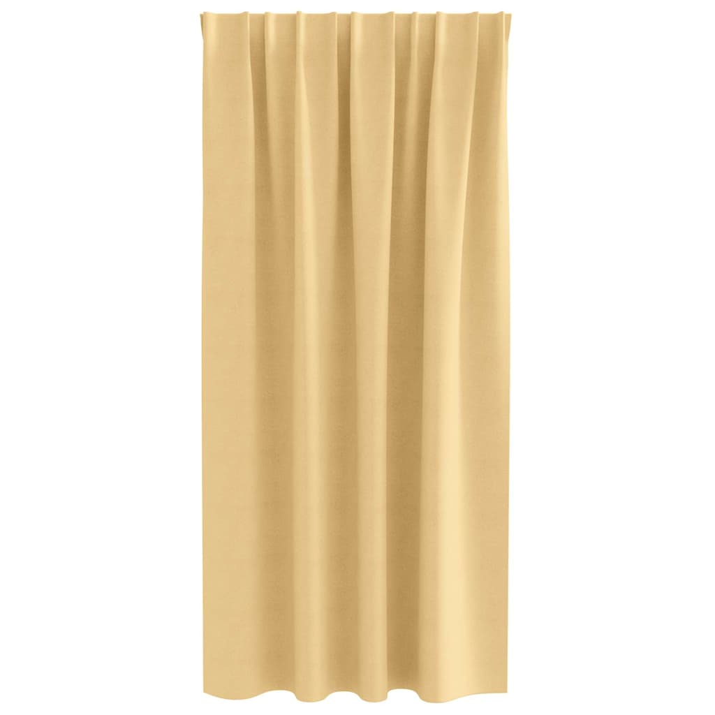 Zavjese za blackout s prstenovima 2 pcs Bež 175 x 140 cm