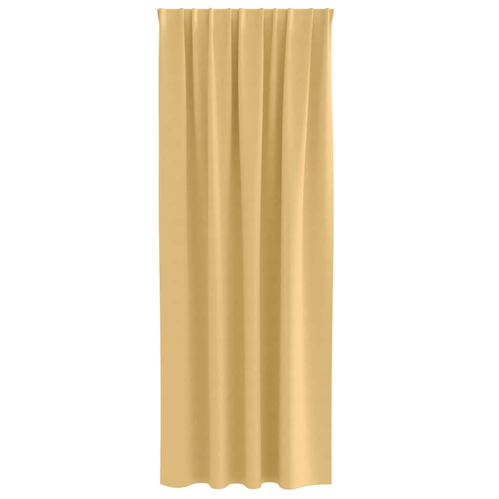 Zavjese za blackout s prstenovima 2 pcs Bež 260 x 140 cm