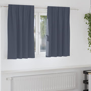 Zavjese za blackout s prstenovima 2 pcs Antracit 140 x 140 cm
