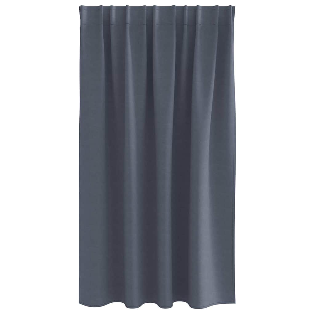 Zavjese za blackout s prstenovima 2 pcs Antracit 140 x 140 cm
