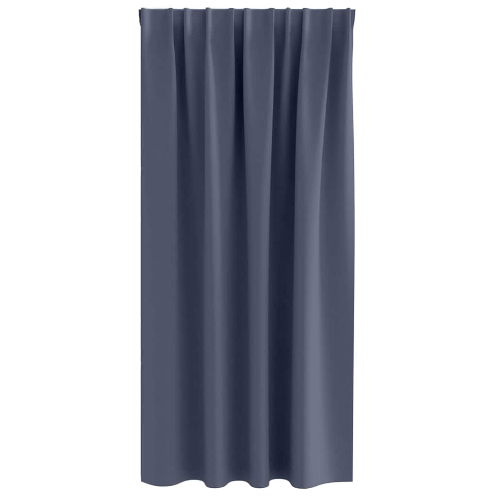 Zavjese za blackout s prstenovima 2 pcs Antracit 175 x 140 cm