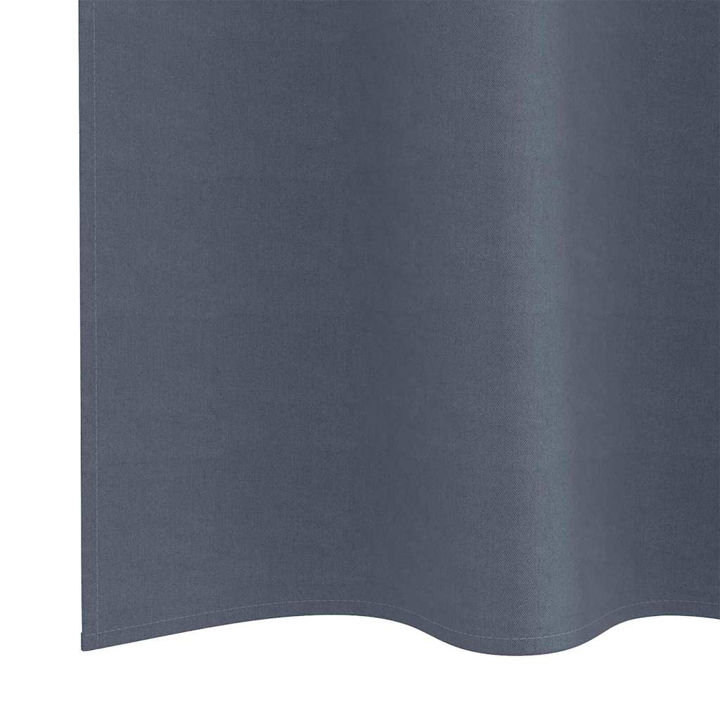 Zavjese za blackout s prstenovima 2 pcs Antracit 225 x 140 cm
