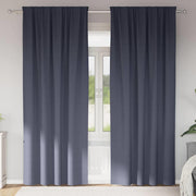 Zavjese za blackout s prstenovima 2 pcs Antracit 225 x 140 cm