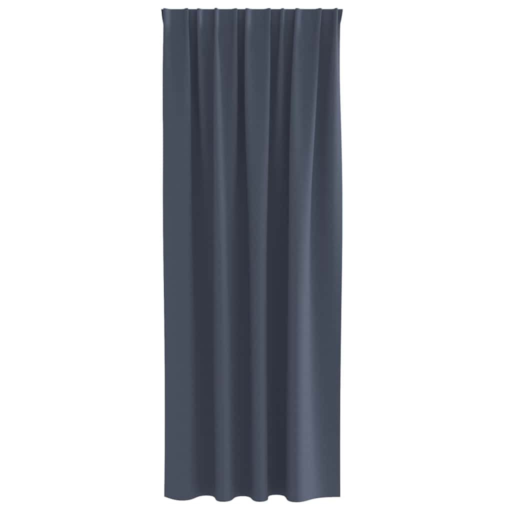 Zavjese za blackout s prstenovima 2 pcs Antracit 260 x 140 cm