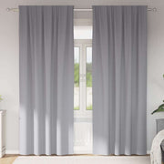 Zavjese za blackout s prstenovima 2 pcs Svijetlo siva