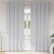 Zavjese za blackout s prstenovima 2 pcs Svijetlo Siva