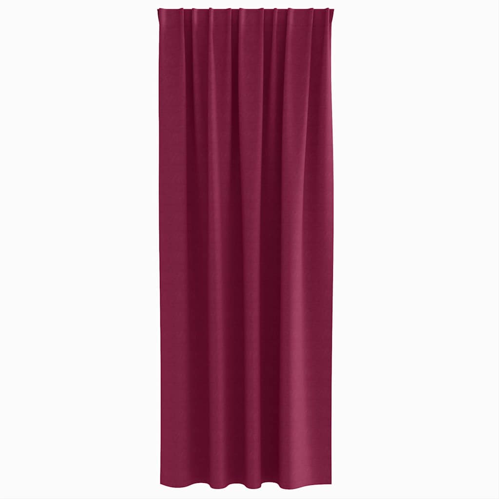 Zavjese za blackout s prstenovima 2 pcs Vinska crvena