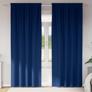 Zavjese za blackout s prstenovima 2 pcs Tamno plava