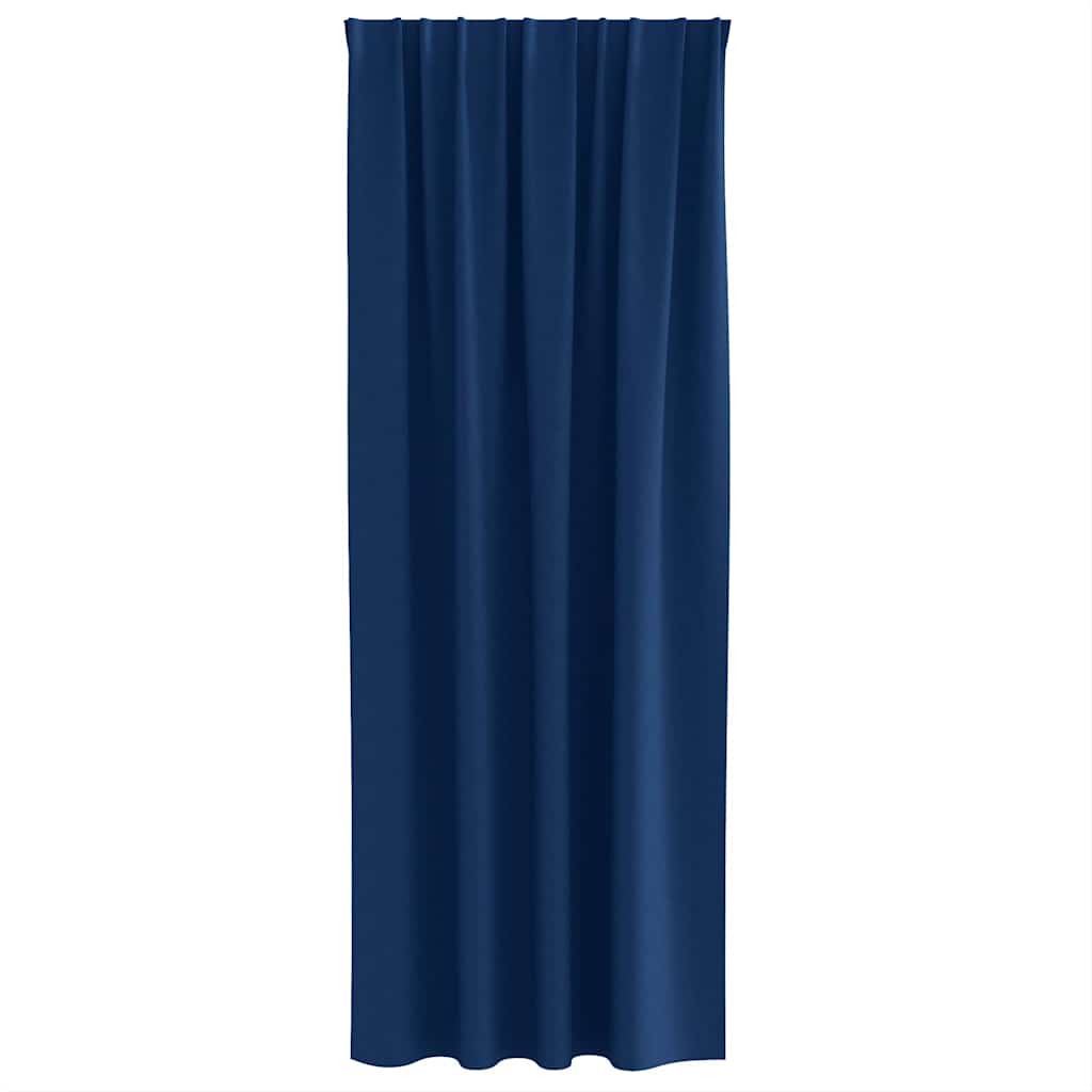 Zavjese za blackout s prstenovima 2 pcs Tamno plava
