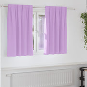 Zavjese za blackout s prstenovima 2 pcs Ljubičasta 140 x 140 cm