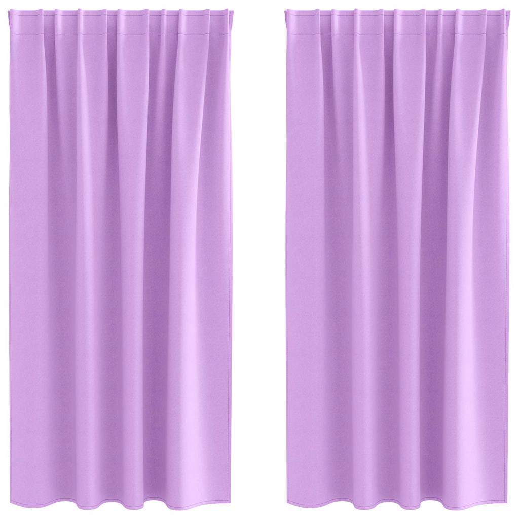 Zavjese za blackout s prstenovima 2 pcs Ljubičasta 175 x 140 cm
