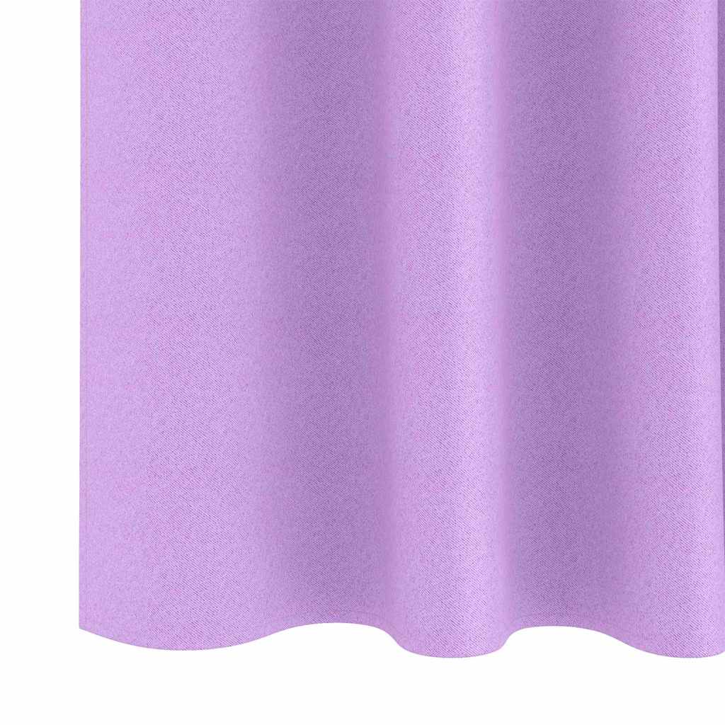 Zavjese za blackout s prstenovima 2 pcs Ljubičasta 225 x 140 cm