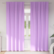 Zavjese za blackout s prstenovima 2 pcs Ljubičasta 225 x 140 cm
