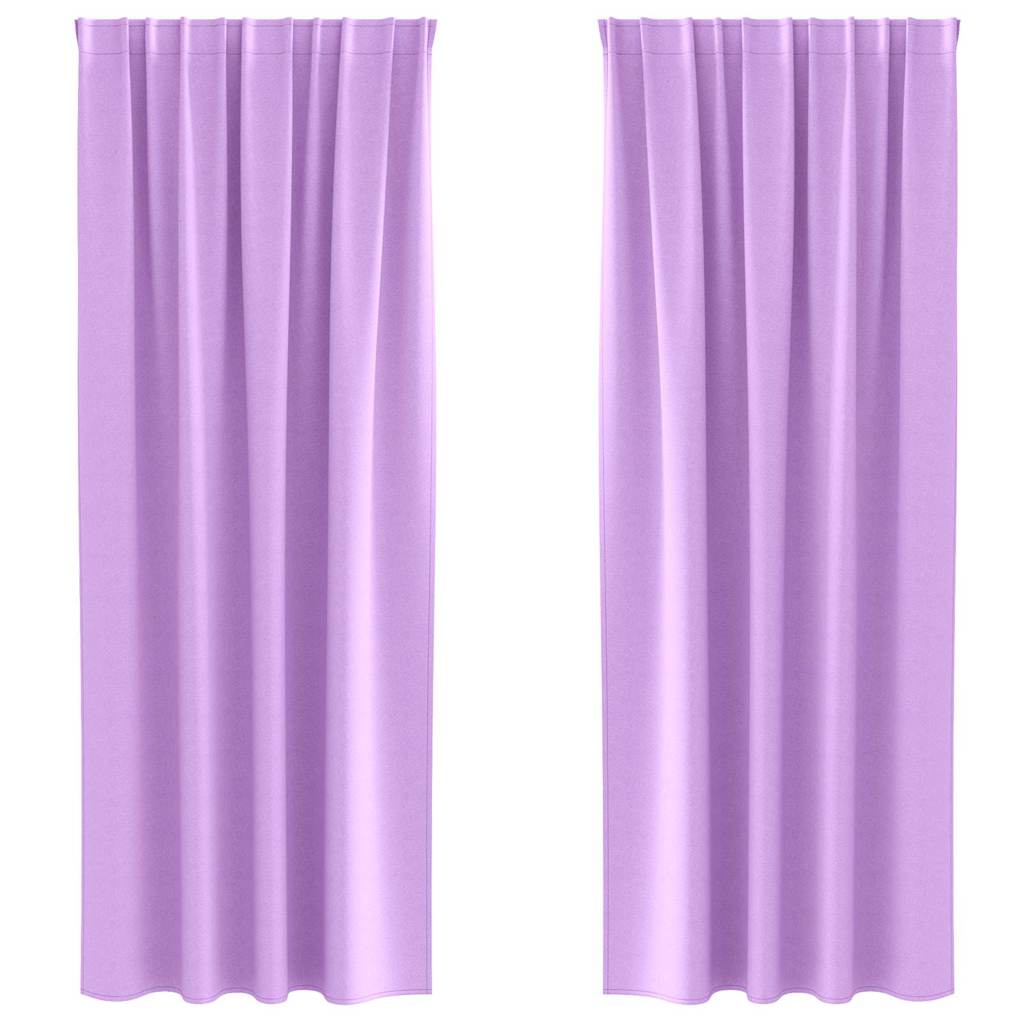 Zavjese za blackout s prstenovima 2 pcs Ljubičasta 245 x 140 cm