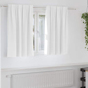 Zavjese za blackout s prstenovima 2 pcs Bjela svijetla