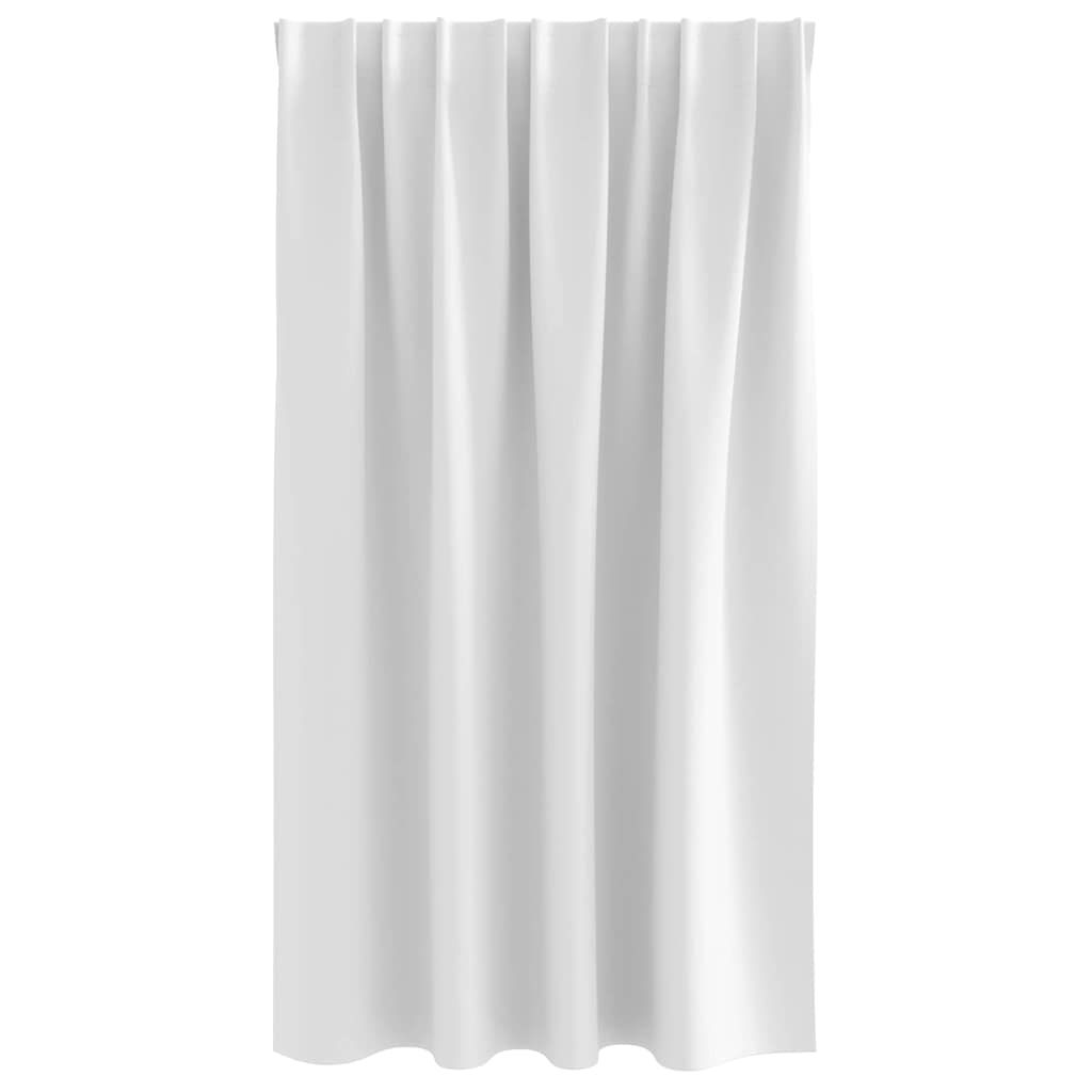 Zavjese za blackout s prstenovima 2 pcs Bjela svijetla