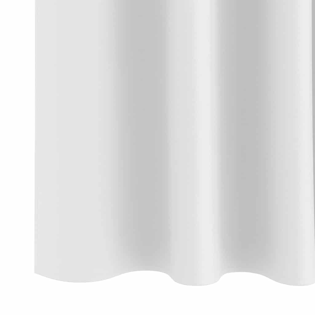 Zavjese za blackout s prstenovima 2 pcs Bjela svijetla