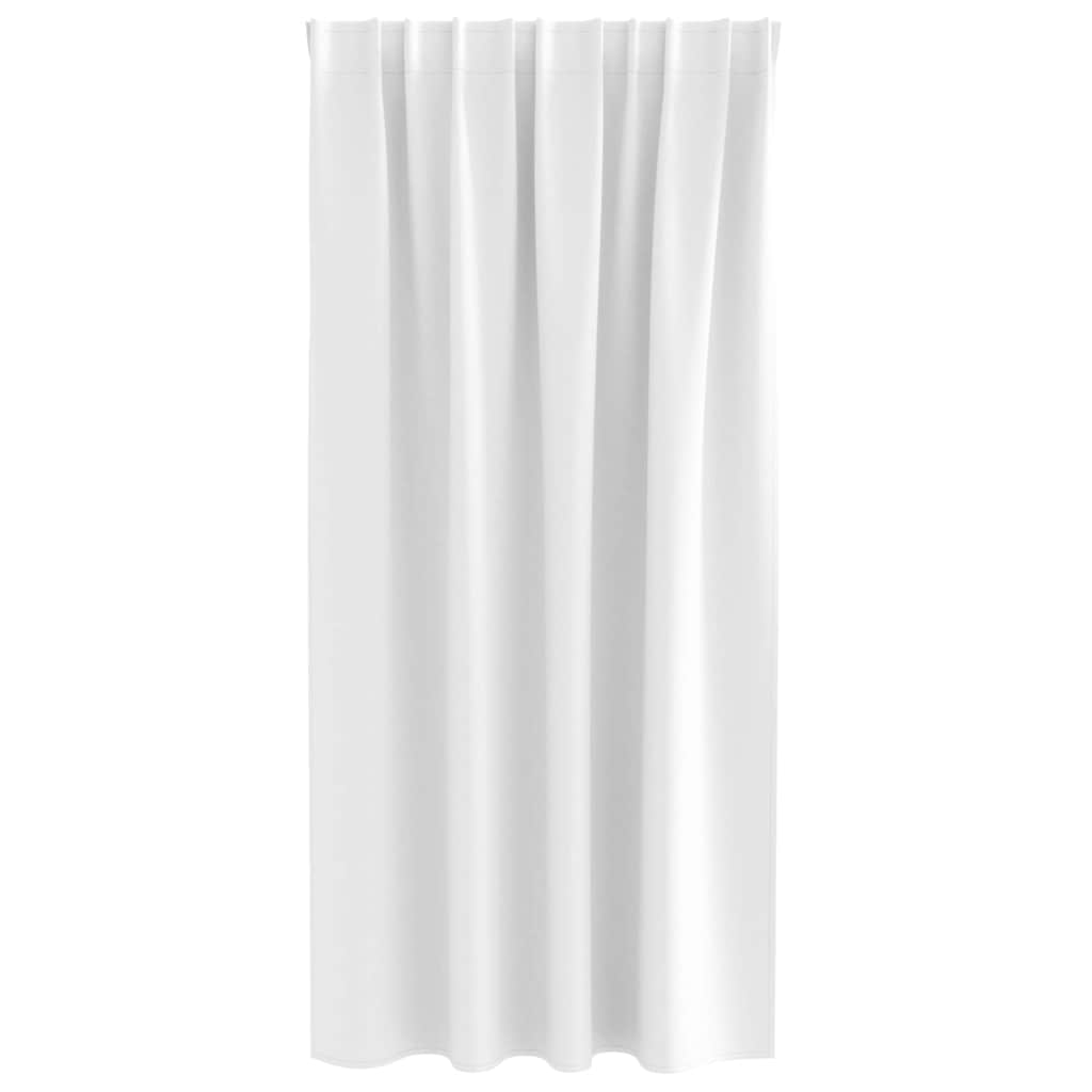 Zavjese za blackout s prstenovima 2 pcs Bjela svijetla