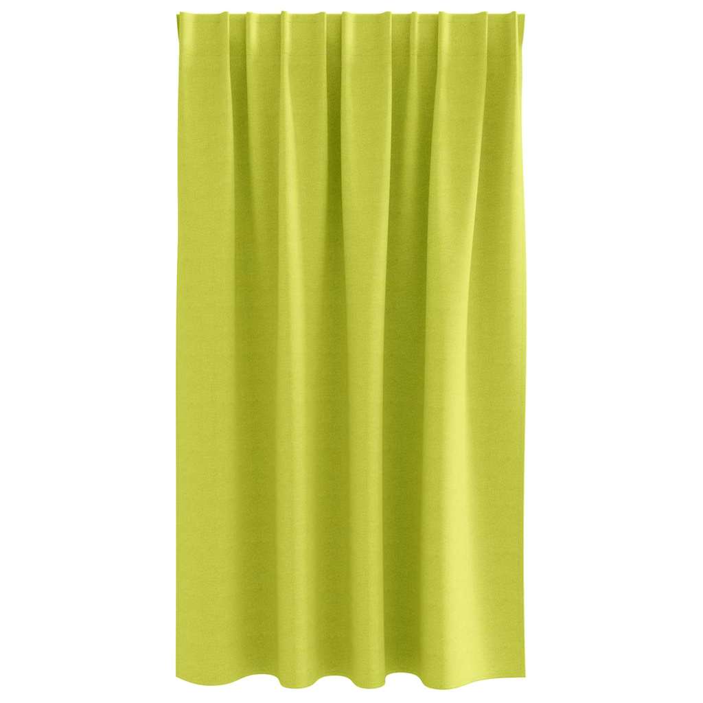 Zavjese za blackout s prstenovima 2 pcs Zelena 140 x 140 cm