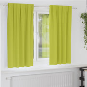 Zavjese za blackout s prstenovima 2 pcs Zelena 175 x 140 cm