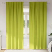 Zavjese za blackout s prstenovima 2 pcs Zelena 225 x 140 cm
