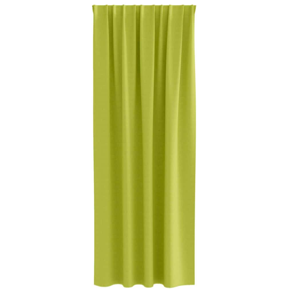 Zavjese za blackout s prstenovima 2 pcs Zelena 260 x 140 cm