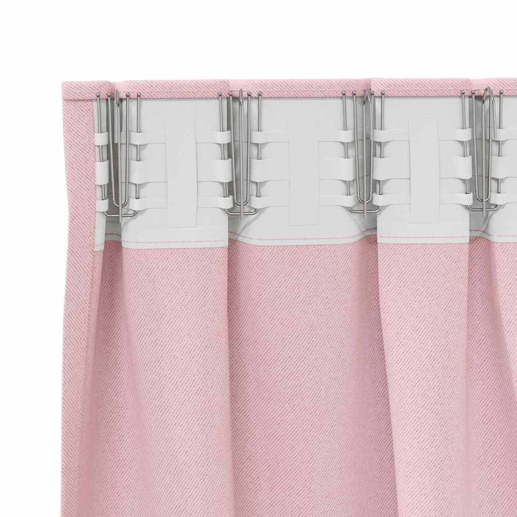Zavjese za blackout s prstenovima 2 pcs Bebina roza