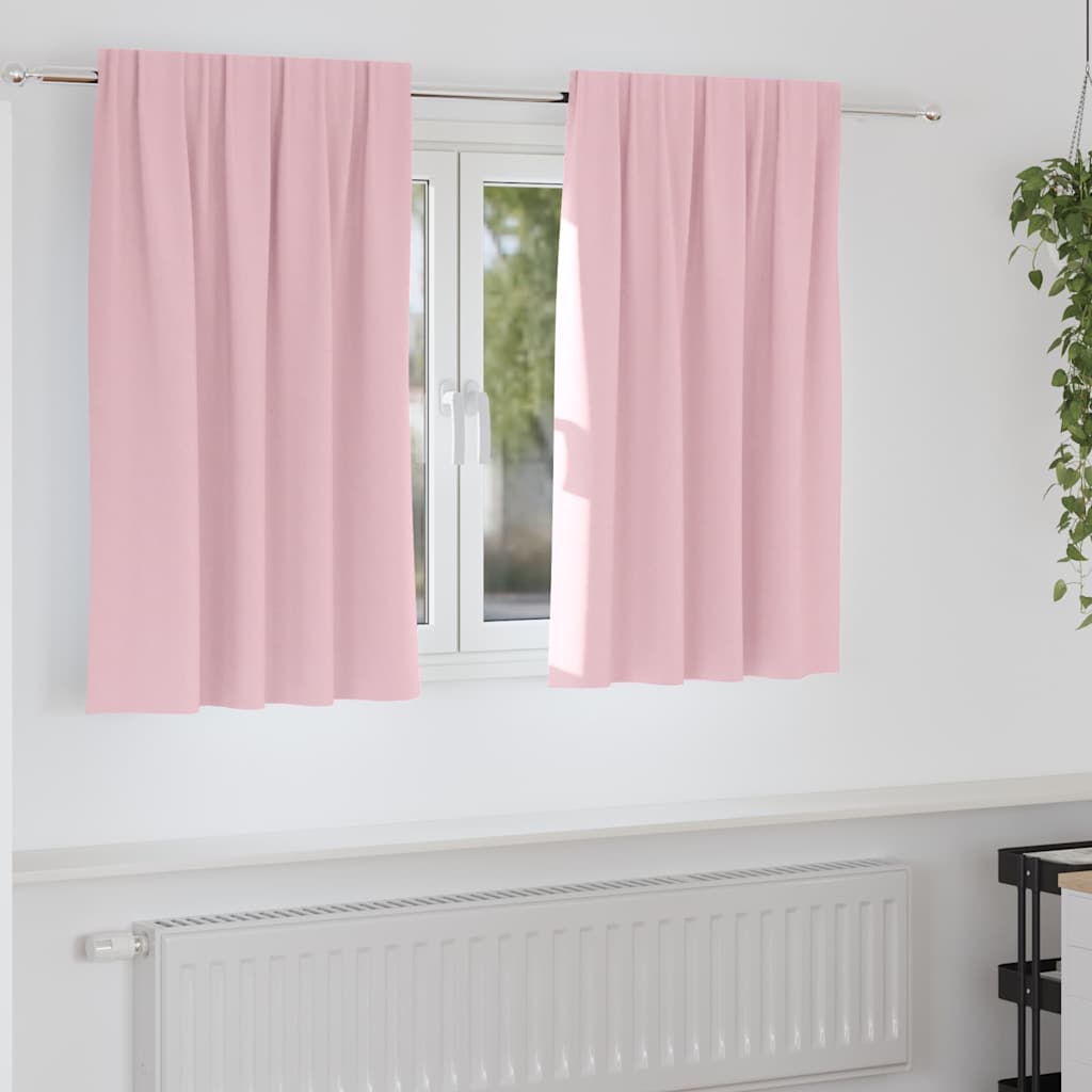 Zavjese za blackout s prstenovima 2 pcs Bebina roza