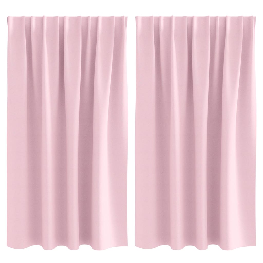 Zavjese za blackout s prstenovima 2 pcs Bebina roza