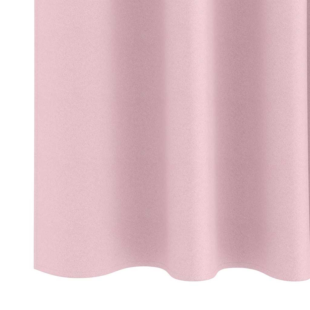 Zavjese za blackout s prstenovima 2 pcs Bebina roza