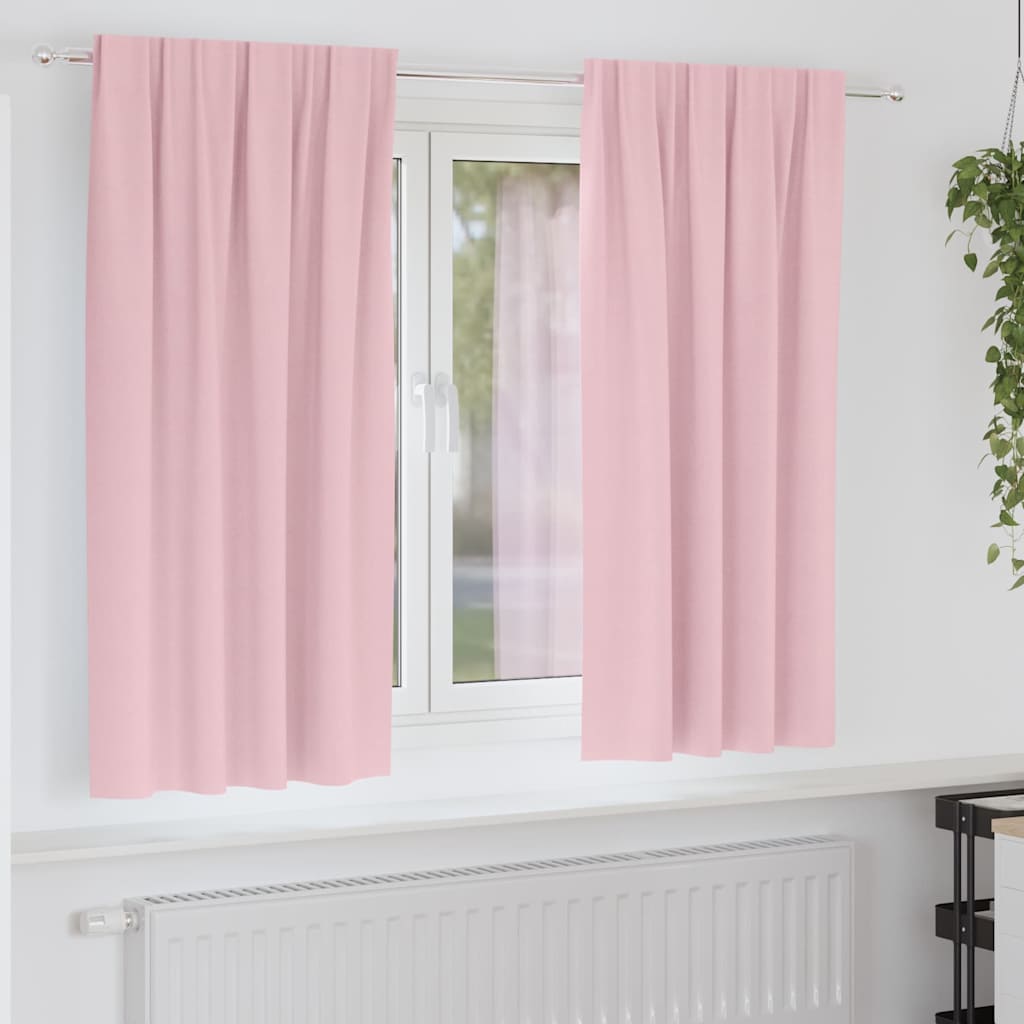 Zavjese za blackout s prstenovima 2 pcs Bebina roza