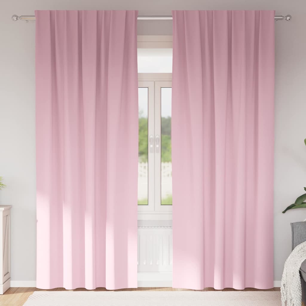 Zavjese za blackout s prstenovima 2 pcs Bebina roza