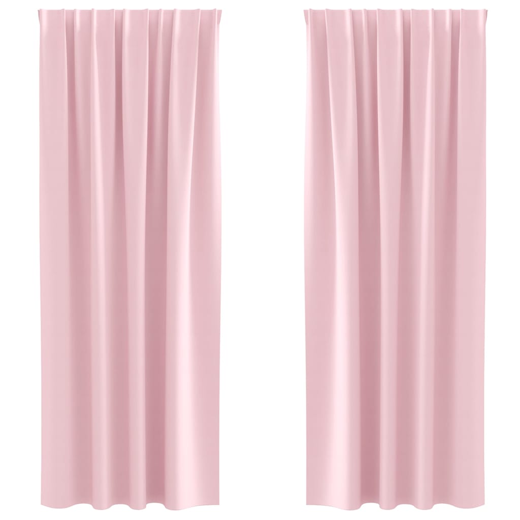 Zavjese za blackout s prstenovima 2 pcs Bebina roza