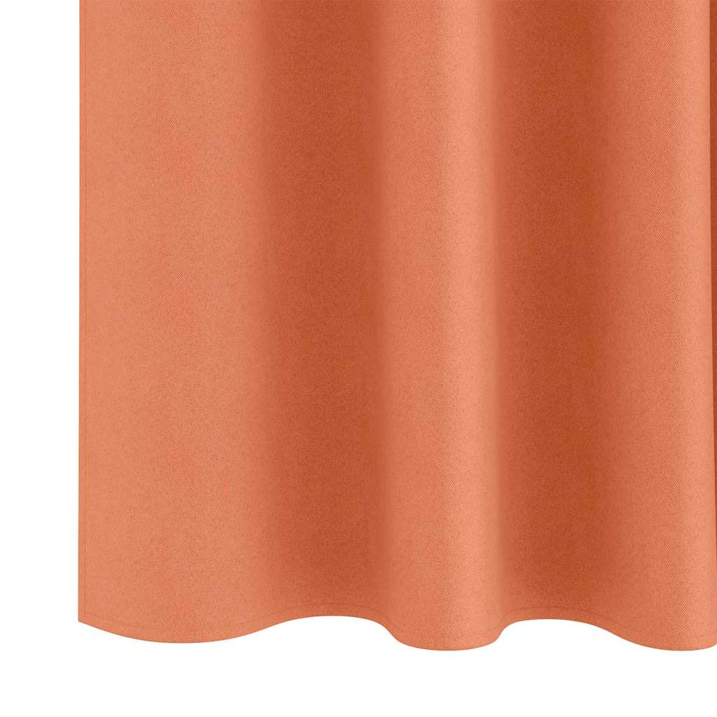 Zavjese za blackout s prstenovima 2 pcs Terakota 140 x 140 cm