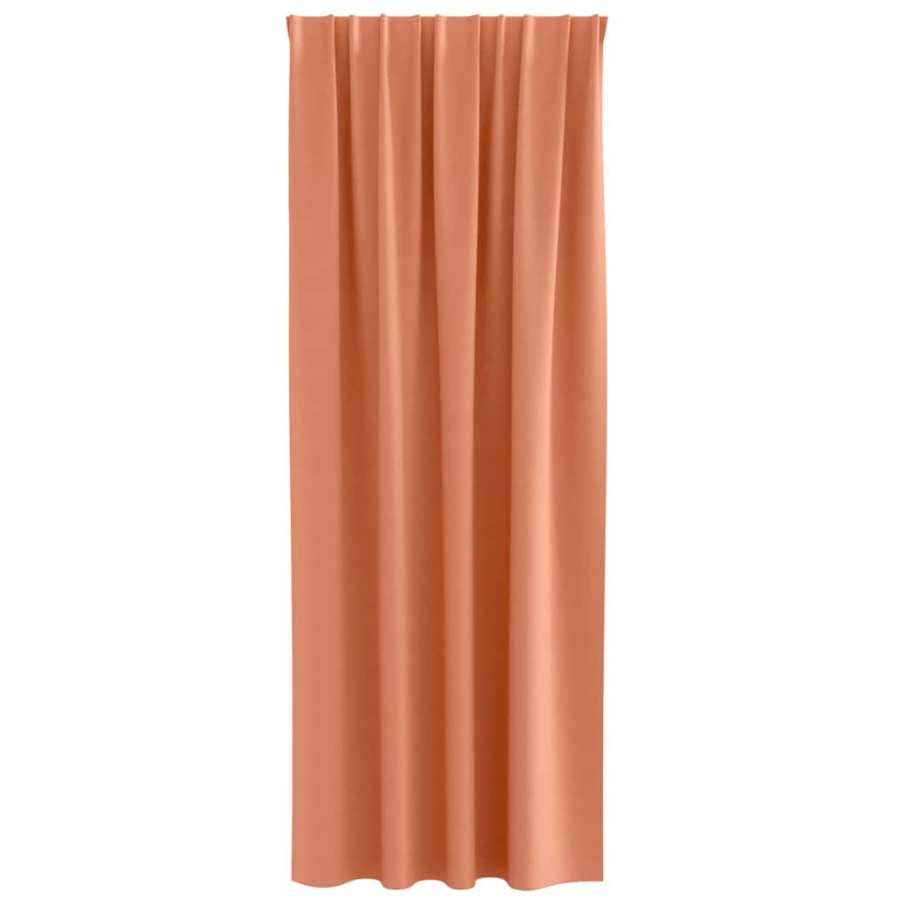 Zavjese za blackout s prstenovima 2 pcs Terakota 225 x 140 cm