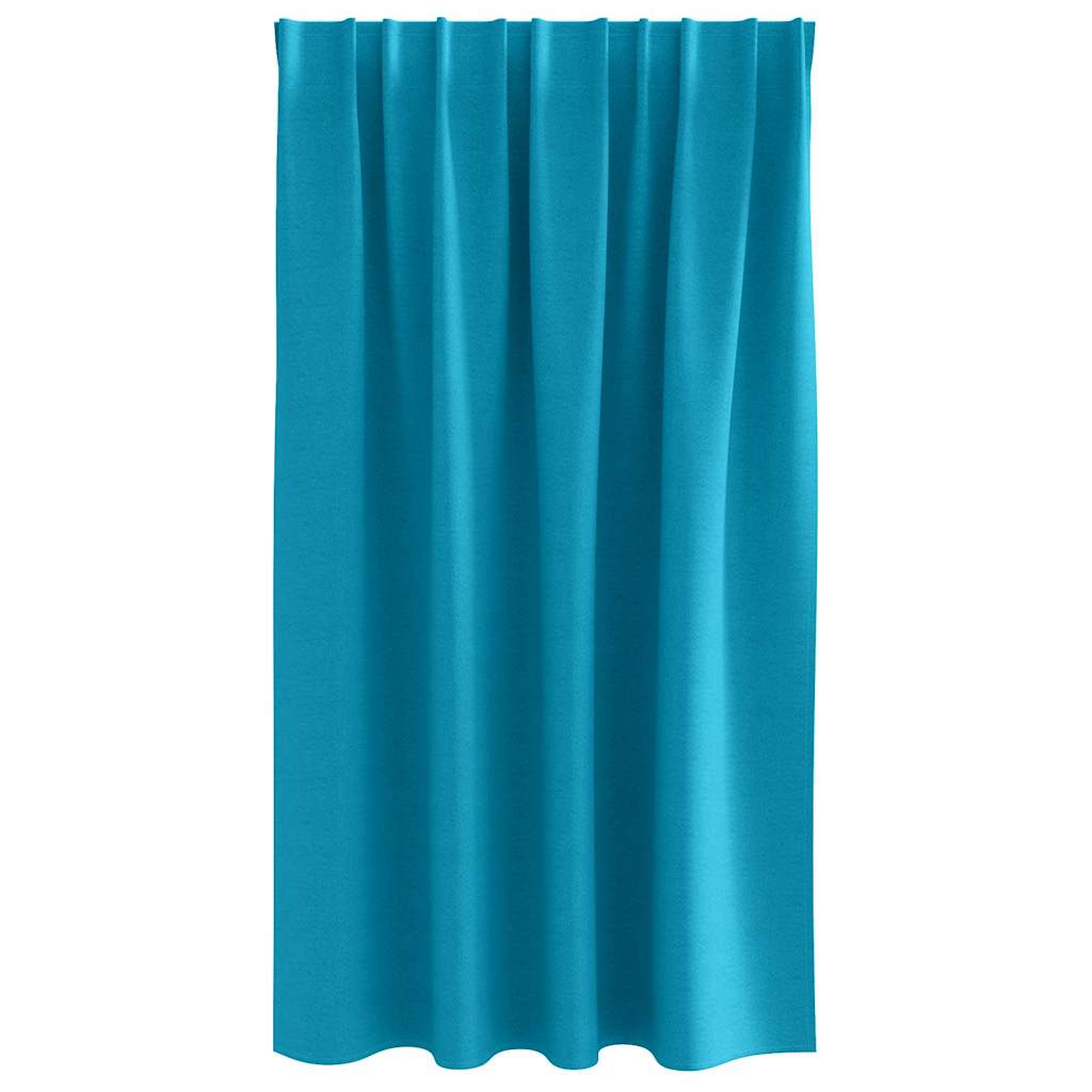 Zavjese za blackout s prstenovima 2 pcs Tirkizna 140 x 140 cm