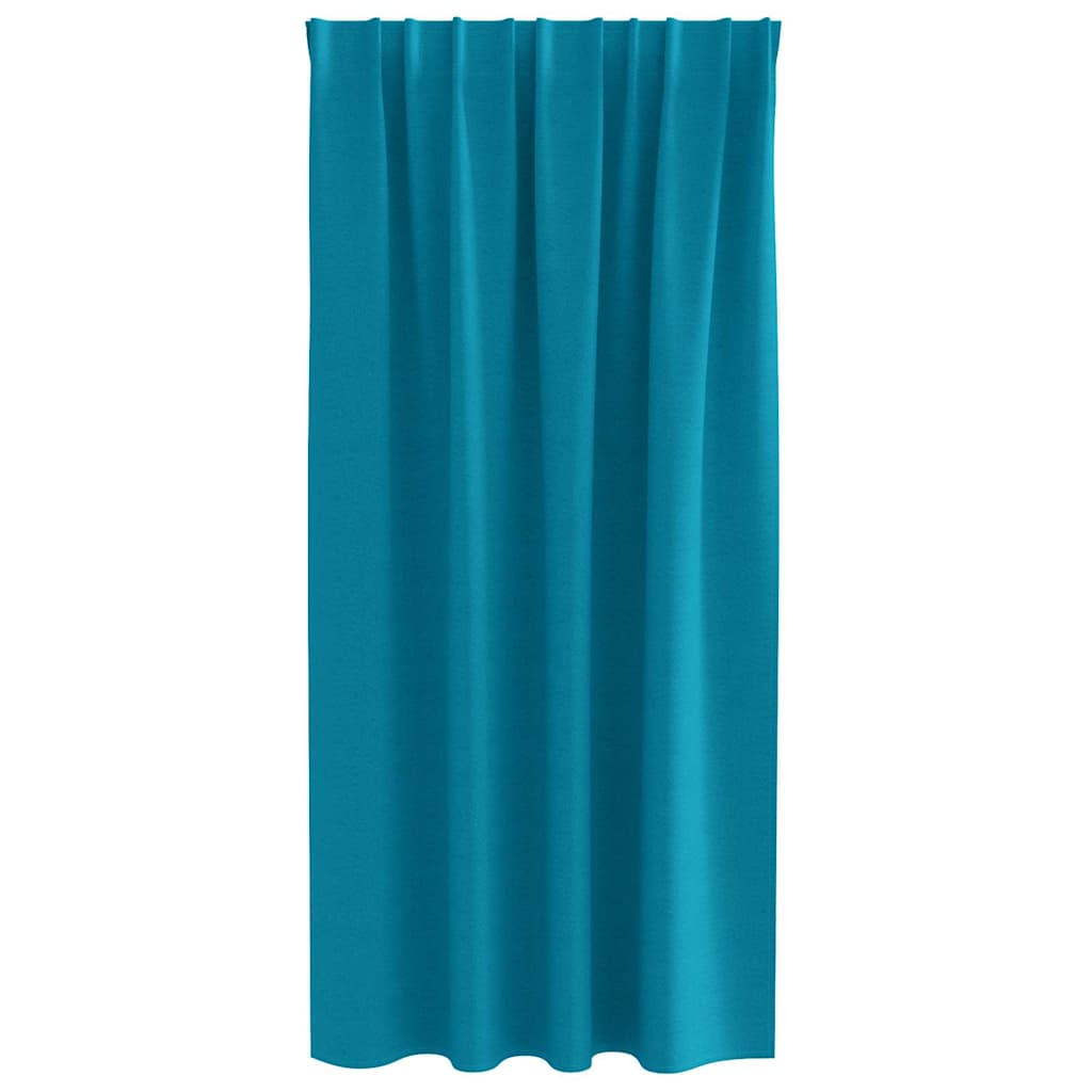 Zavjese za blackout s prstenovima 2 pcs Tirkizna 175 x 140 cm