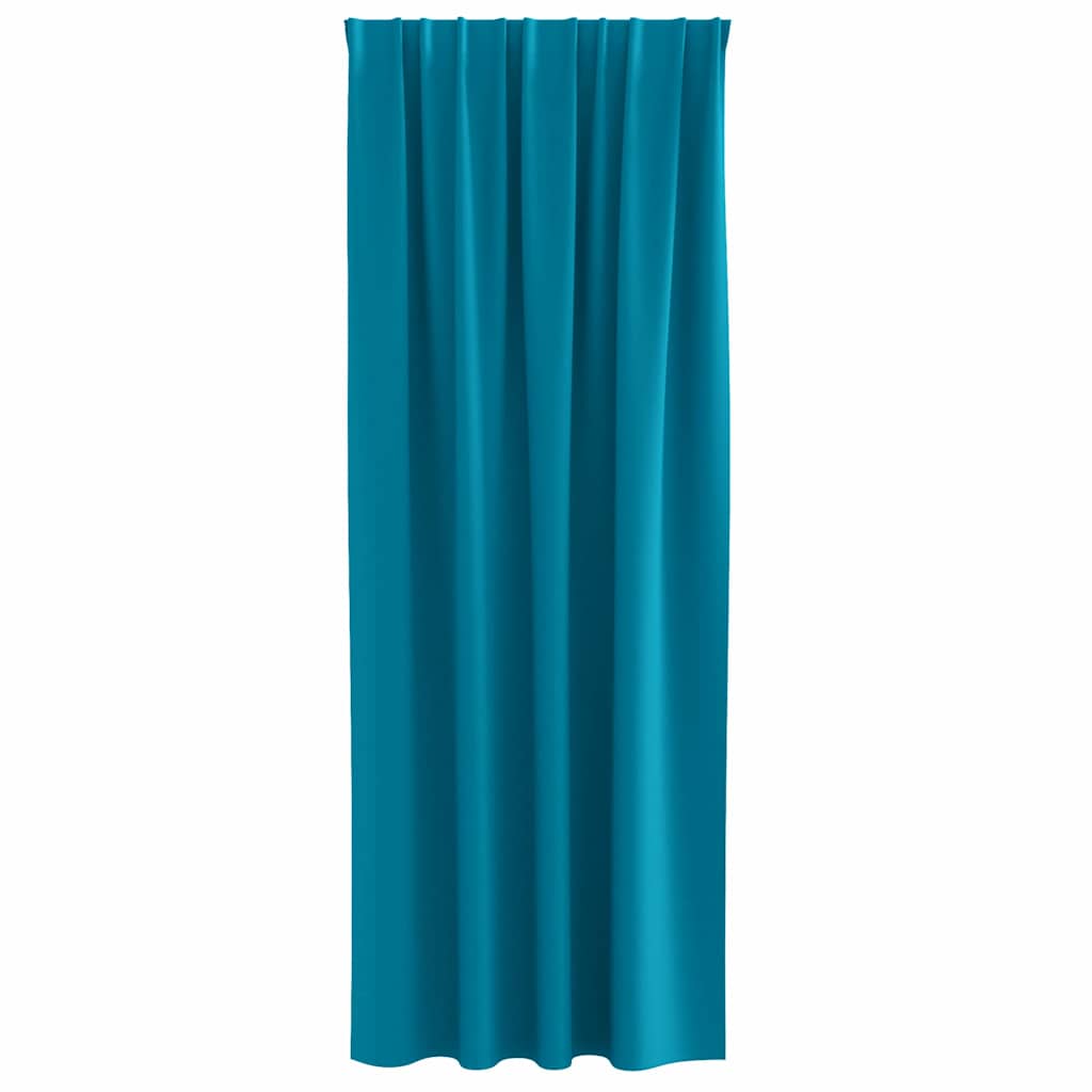 Zavjese za blackout s prstenovima 2 pcs Tirkizna 260 x 140 cm