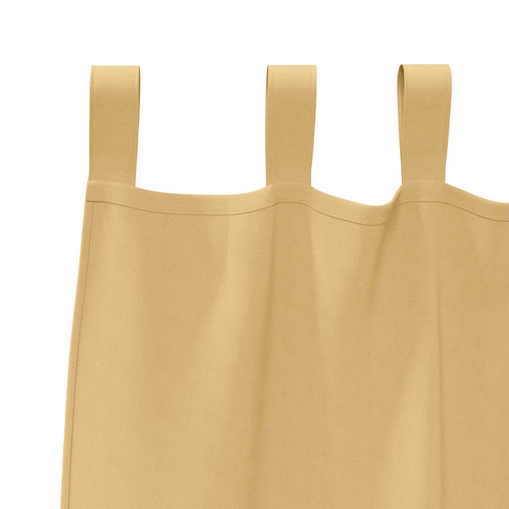 Zavjese za blackout s prstenovima 2 kom. Bež 140 x 140 cm