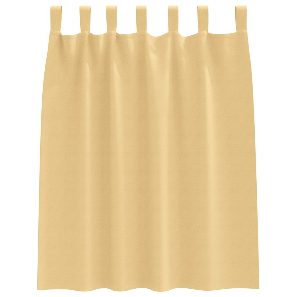 Zavjese za blackout s prstenovima 2 pcs Bež 140 x 140 cm