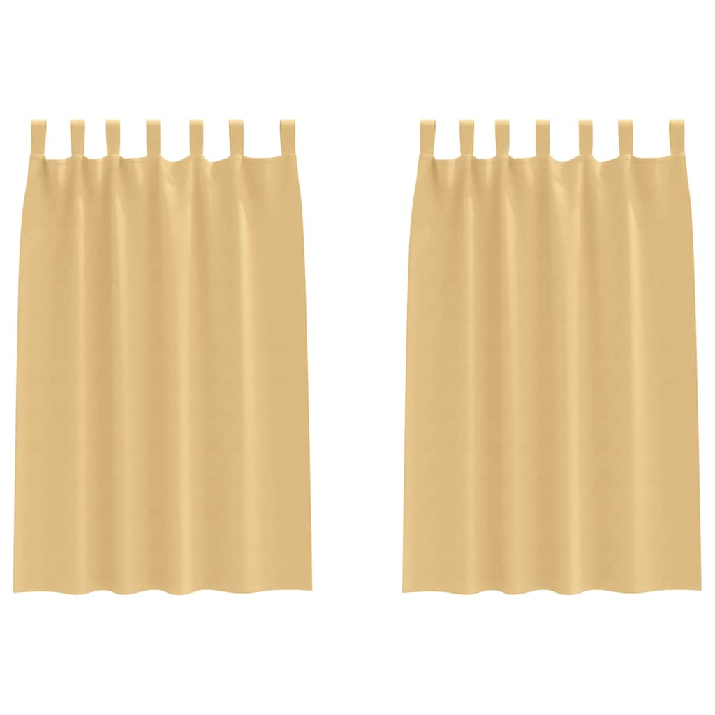 Zavjese za blackout s prstenovima 2 pcs Bež 175 x 140 cm