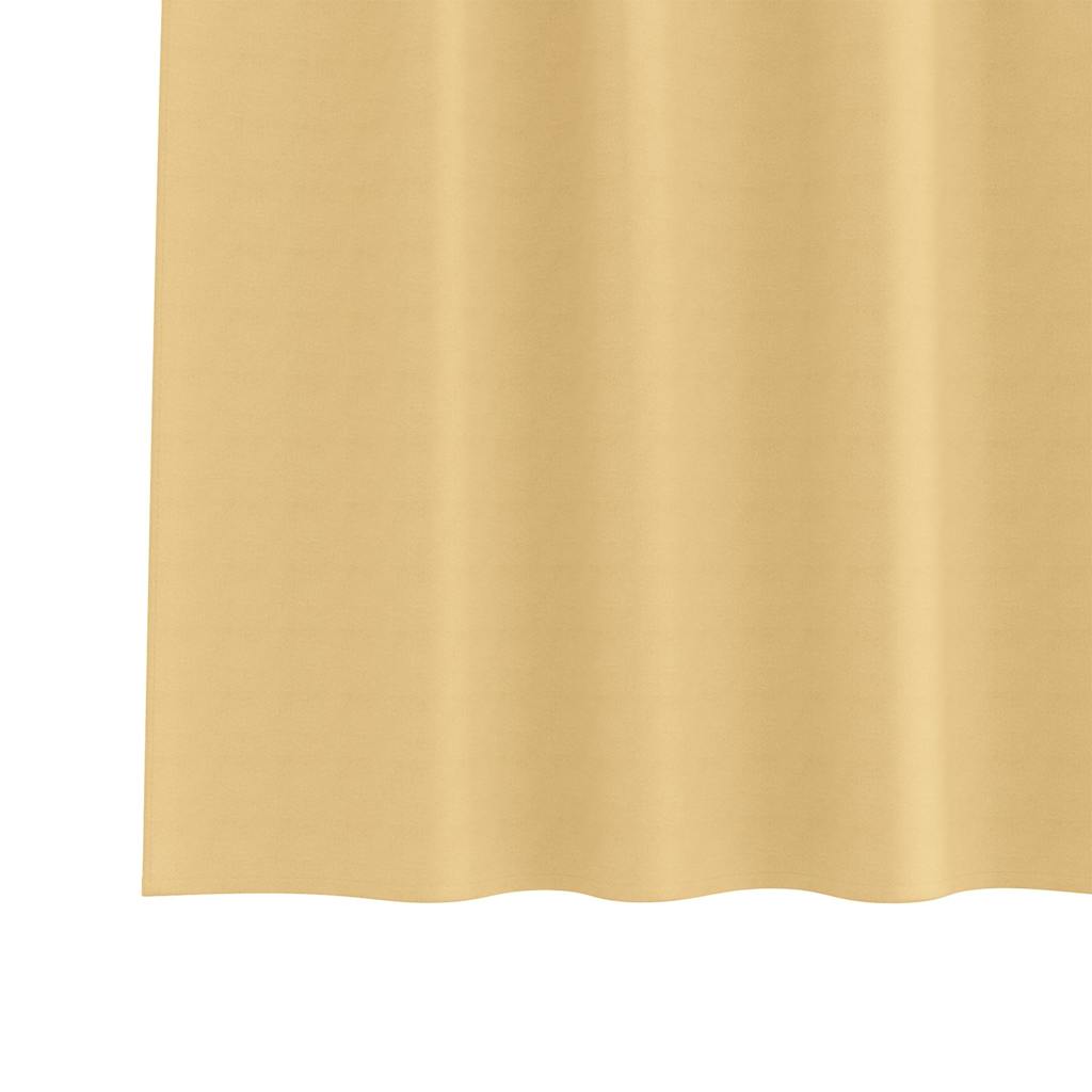 Zavjese za blackout s prstenovima 2 pcs Bež 260 x 140 cm