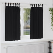 Zavjese za blackout s prstenovima 2 kom. Crna 175 x 140 cm