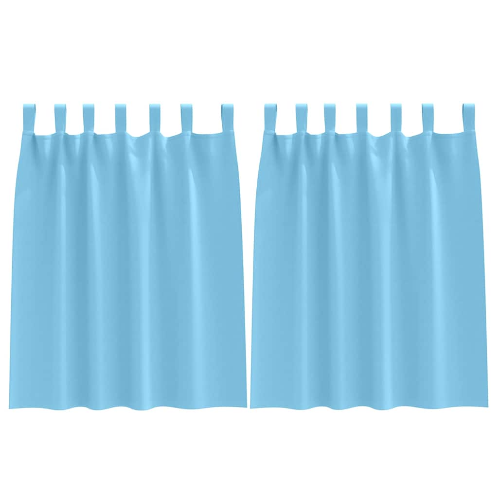 Zavjese za blackout s prstenovima 2 pcs Svijetloplava